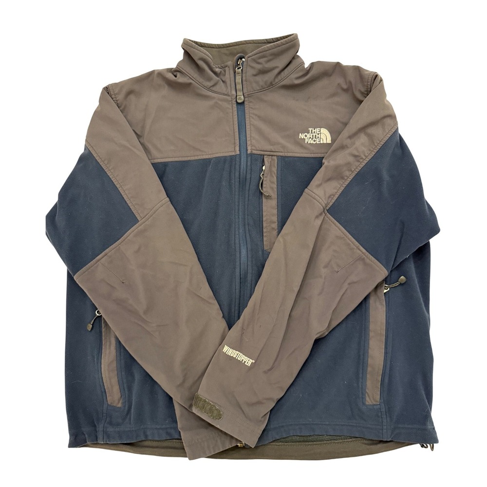 The North Face Windstopper Denali Fleece Jacket‎ XL Blue Gray Gorpcore Outdoor